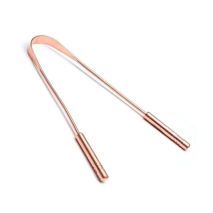 Skrobaczka do języka z czystej miedzi – ajurwedyczna higiena jamy ustnej