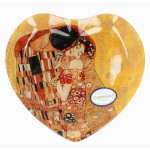 Talerz serce Klimt Pocałunek Carmani dekoracyjny 24,5 cm