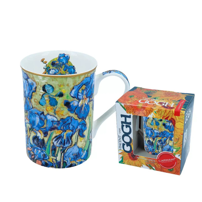 Kubek Van Gogh Irysy Carmani 360 ml porcelanowy