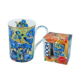 Kubek Van Gogh Irysy Carmani 360 ml porcelanowy