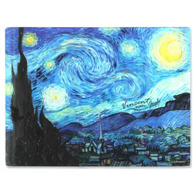 Deska szklana Van Gogh Gwiaździsta Noc 40x30 cm CARMANI