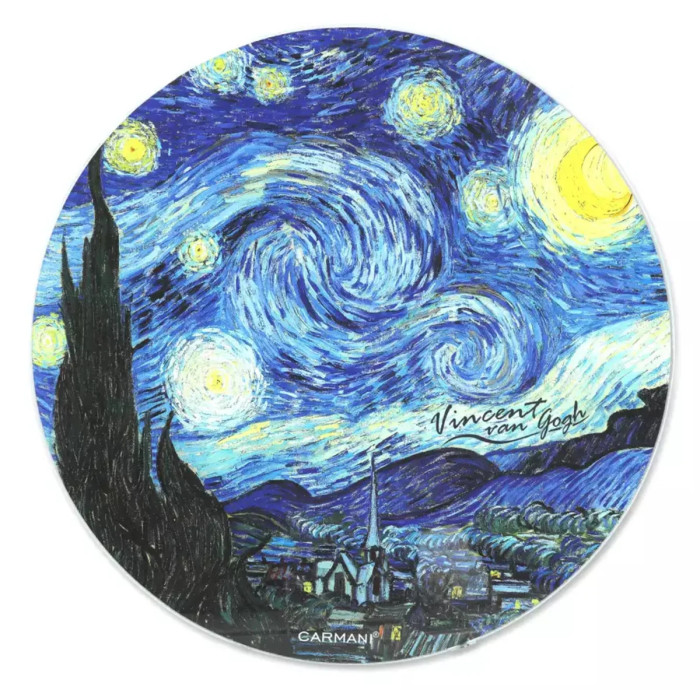 Deska szklana okrągła Van Gogh Gwiaździsta Noc 30 cm