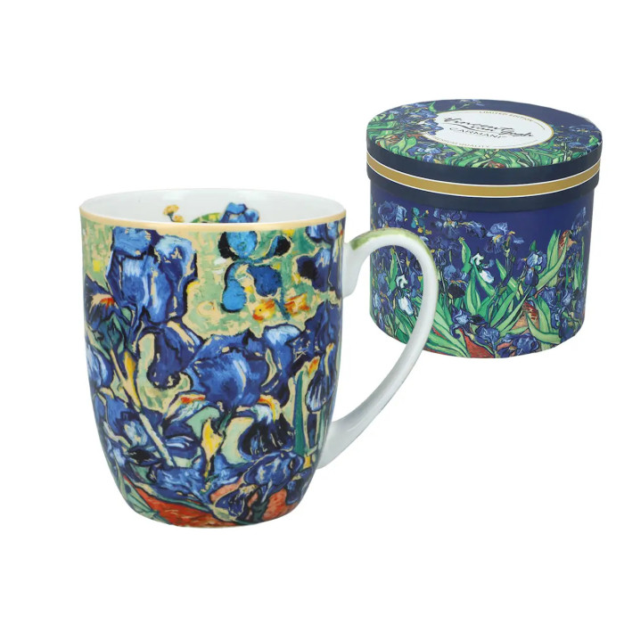 Kubek porcelanowy Van Gogh Irysy 400 ml CARMANI prezent