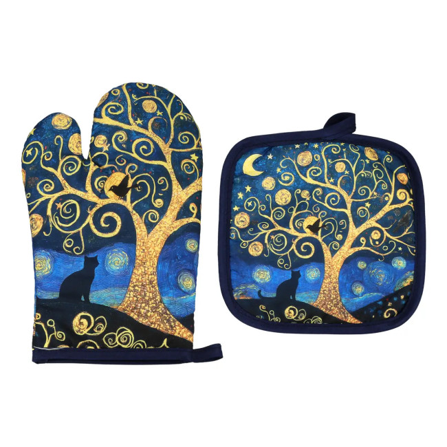 Łapka i rękawica kuchenna Van Gogh CARMANI zestaw
