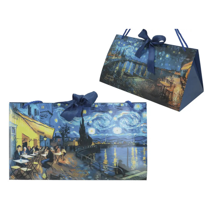 Torebka prezentowa Van Gogh Gwiaździsta Noc 17x31 cm