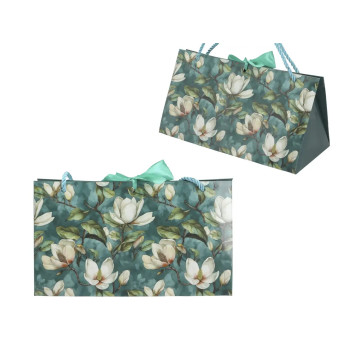 Torebka prezentowa magnolia 12x22 cm elegancka