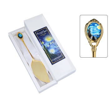 Łopatka do ciasta Van Gogh Gwiaździsta Noc złota
