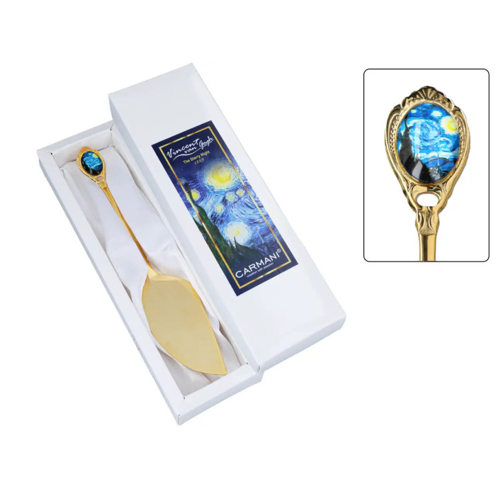 Łopatka do ciasta Van Gogh Gwiaździsta Noc złota