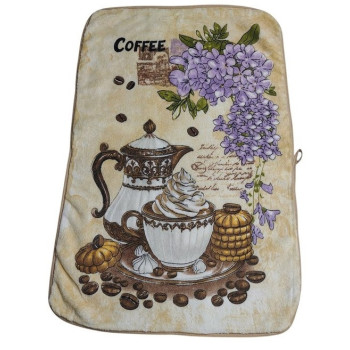 Ręcznik kuchenny Poranek w Ogrodzie 40×60 cm – motyw kawowy