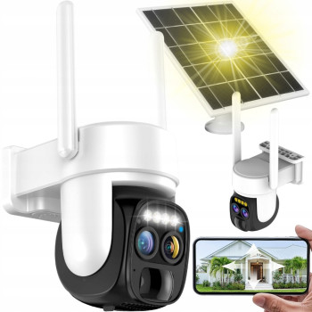Kamera solarna 4G SIM obrotowa IP66 monitoring