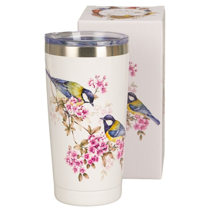 Kubek termiczny Sikorki Ptasi Świat DUO 600 ml