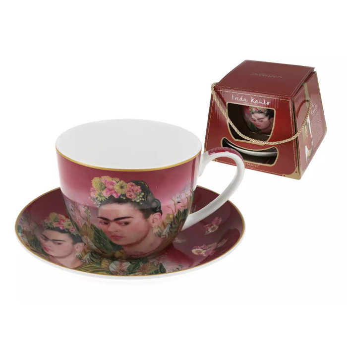 Filiżanka ze spodkiem Frida Kahlo CARMANI 410 ml