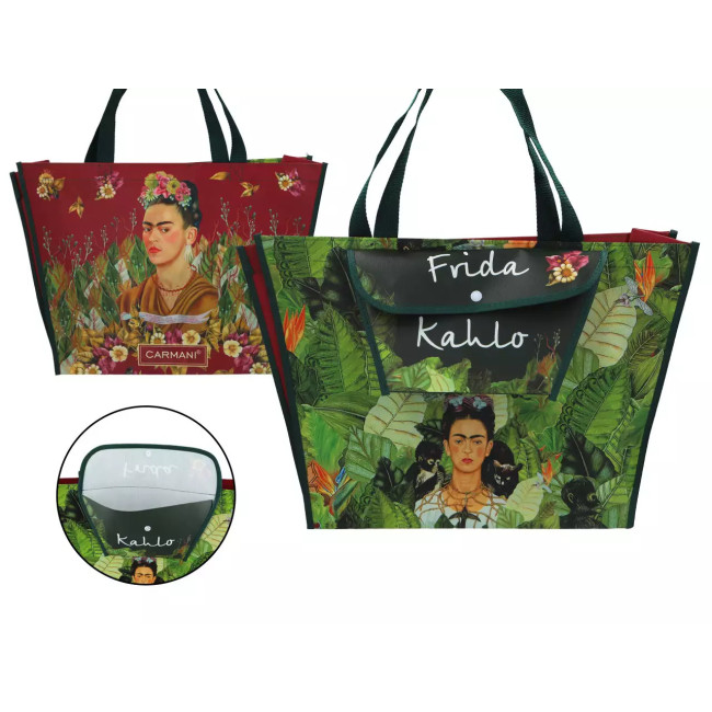 Torba zakupowa z kieszonką Frida Kahlo CARMANI