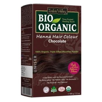 Naturalna Henna Czekoladowa Indus Valley ECOCERT 100 g