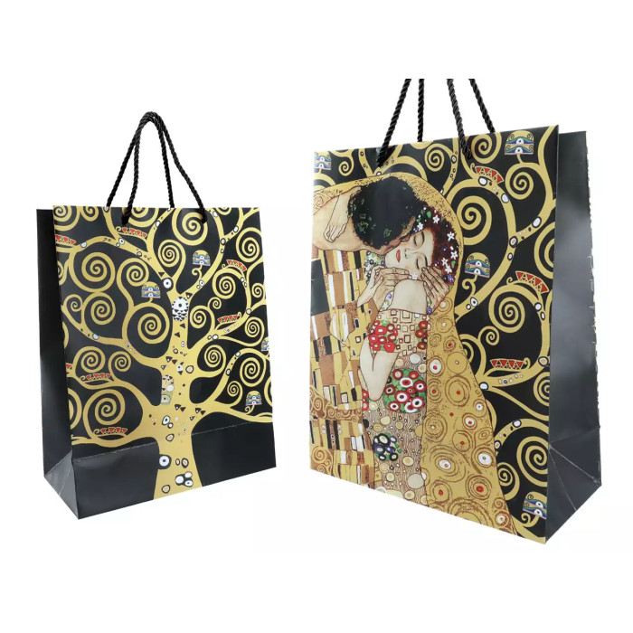 Torebka prezentowa Gustav Klimt Pocałunek CARMANI 26 x 32 x 12 cm