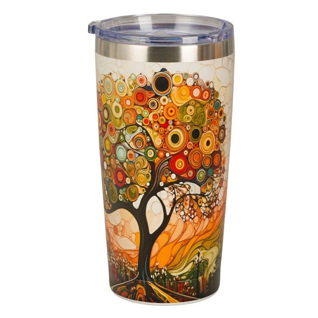 Kubek termiczny Magiczne Drzewo DUO 600 ml stal nierdzewna 18/8