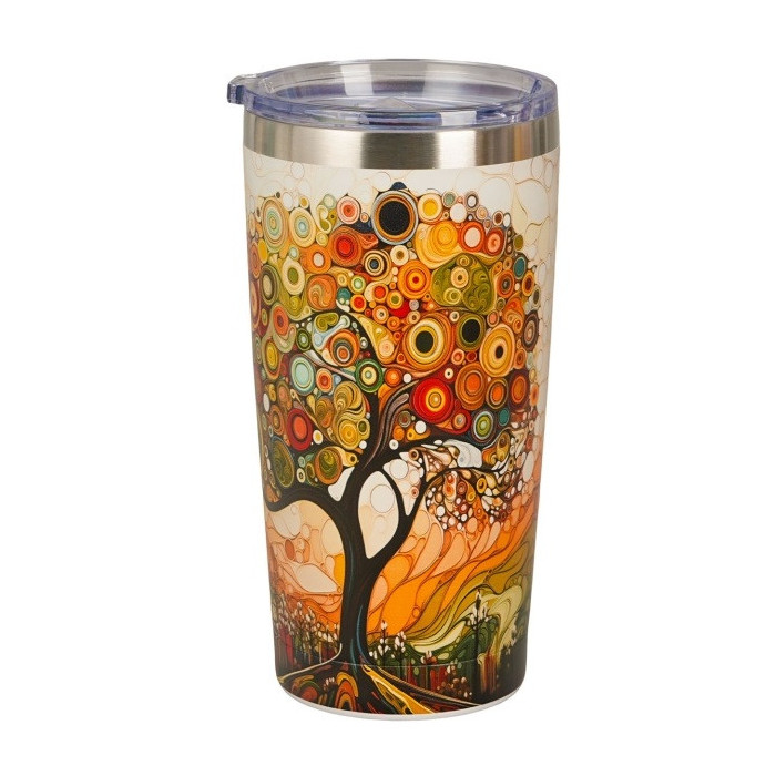 Kubek termiczny Magiczne Drzewo DUO 600 ml stal nierdzewna 18/8