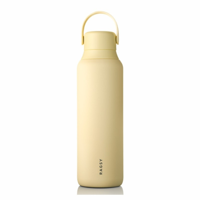 Butelka termiczna Ragsy MOSHI Butter Yellow 600 ml z ceramicznym wnętrzem