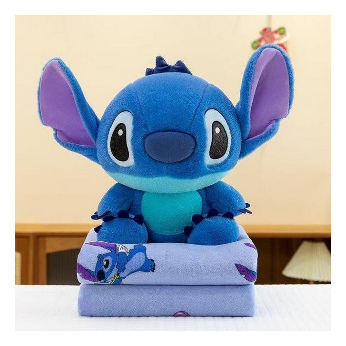 Maskotka Stitch z kocykiem 2w1 – przytulanka dla dzieci