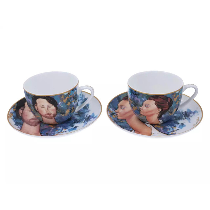 Filiżanki ze spodkami Modigliani 2x250 ml CARMANI