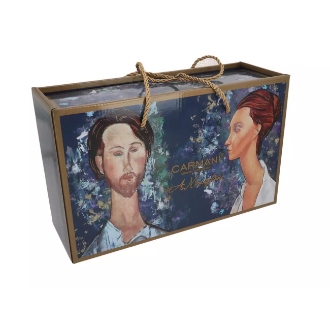 Filiżanki ze spodkami Modigliani 2x250 ml CARMANI