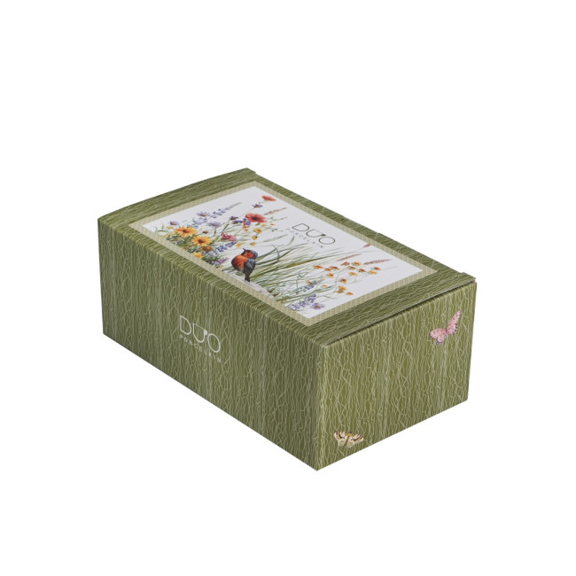 Filiżanka z talerzykiem Rudzik DUO 450 ml porcelana New Bone China