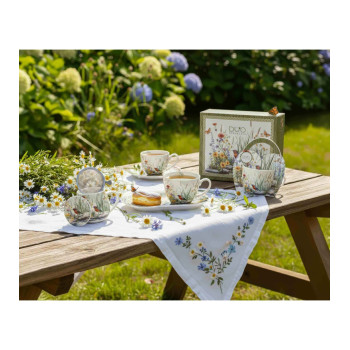 Filiżanka z talerzykiem Rudzik DUO 450 ml porcelana New Bone China 2