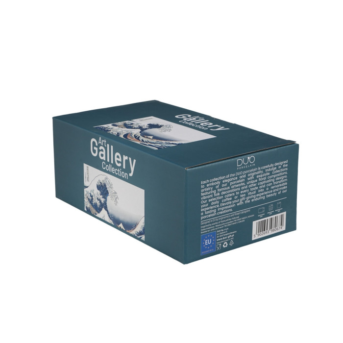 Filiżanka z talerzykiem Hokusai Wielka Fala 450 ml DUO