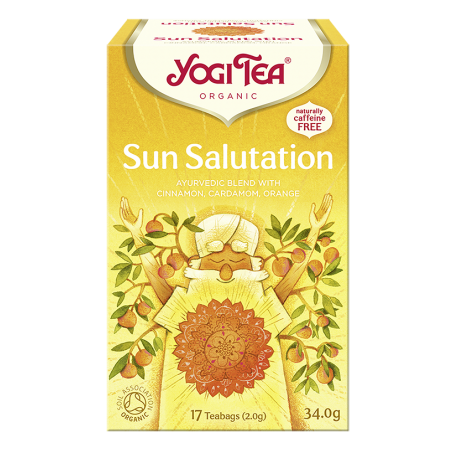 Herbata SUN SALUTATION Powitanie Słońca 17 torebek YOGI TEA