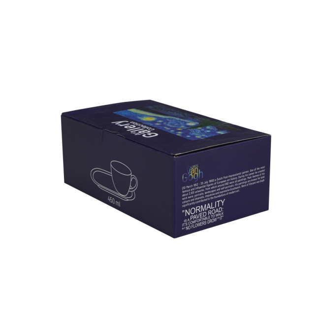 Filiżanka z talerzykiem Van Gogh Gwiaździsta Noc 450 ml DUO porcelana