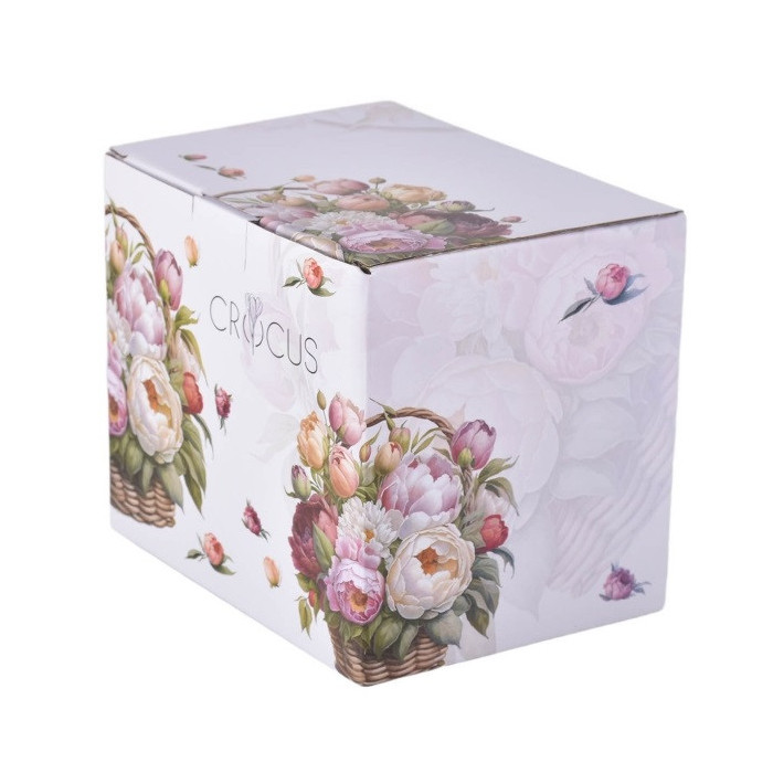 Czajniczek z podgrzewaczem Piwonie 1200 ml DUO porcelana New Bone China