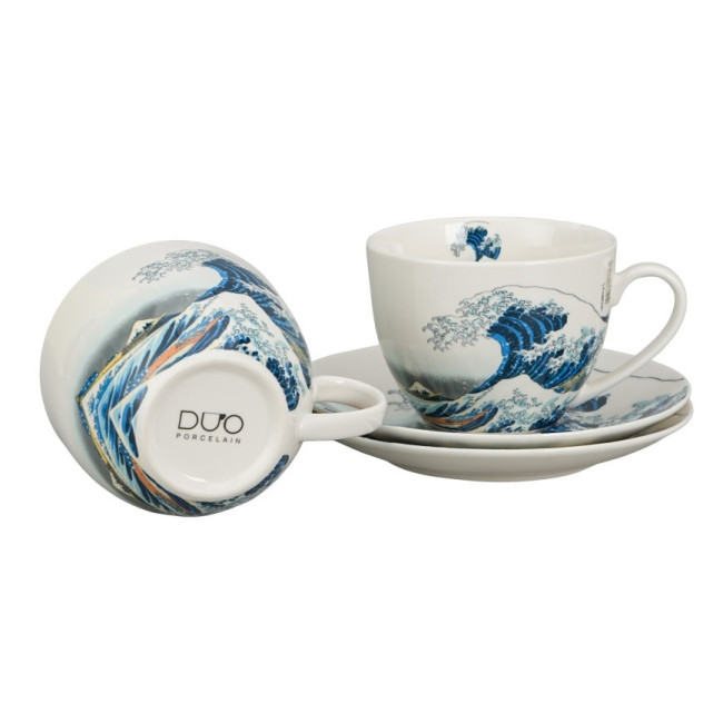 Komplet 2 filiżanek Hokusai Wielka Fala 270 ml DUO