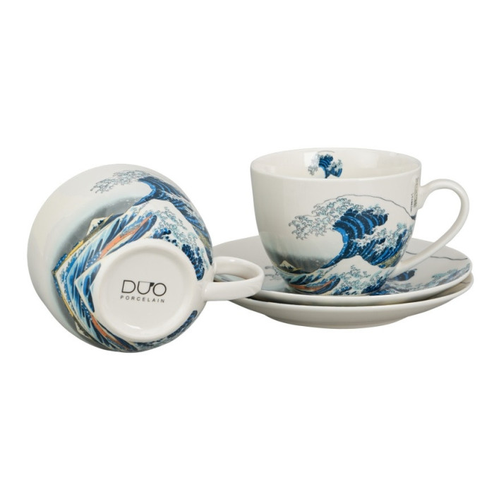 Komplet 2 filiżanek Hokusai Wielka Fala 270 ml DUO