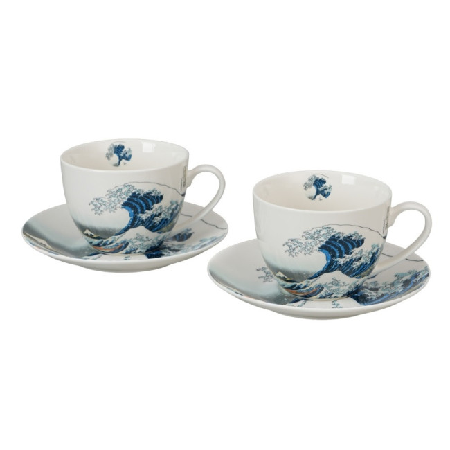 Komplet 2 filiżanek Hokusai Wielka Fala 270 ml DUO