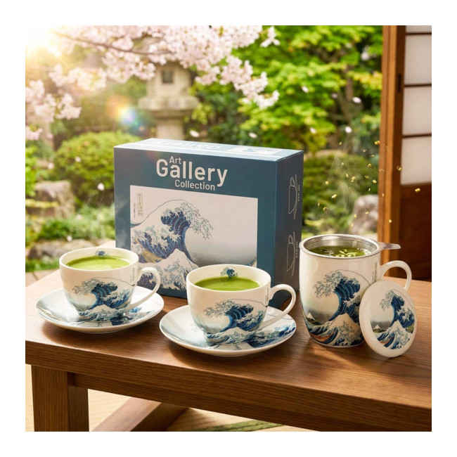 Komplet 2 filiżanek Hokusai Wielka Fala 270 ml DUO