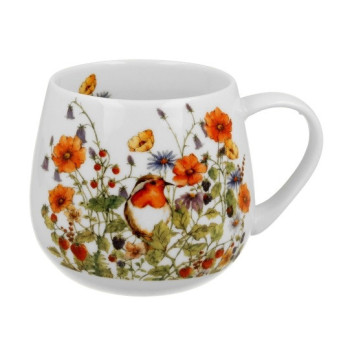 Kubek z rudzikiem 430 ml DUO | Porcelana New Bone China