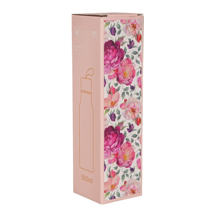 Butelka termiczna Wiosenne Róże 500 ml DUO | Stal nierdzewna 18/8