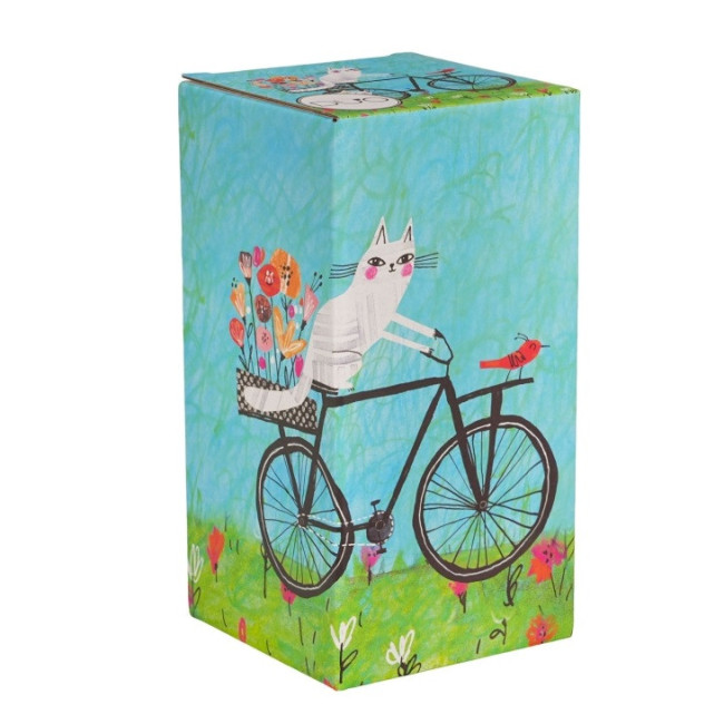 Kubek termiczny Kot na Rowerze 600 ml DUO | Stal nierdzewna 18/8