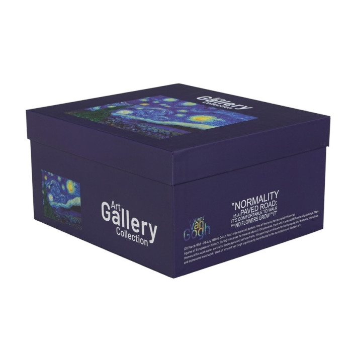Zestaw z dzbankiem z zaparzaczem i 2 kubkami Gwiaździsta Noc Van Gogh DUO