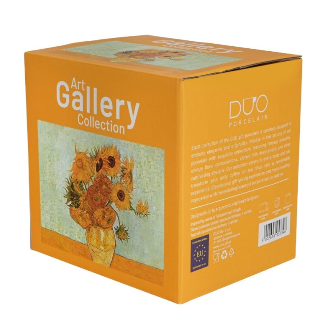 Filiżanka z dzbankiem i zaparzaczem Słoneczniki Van Gogh DUO