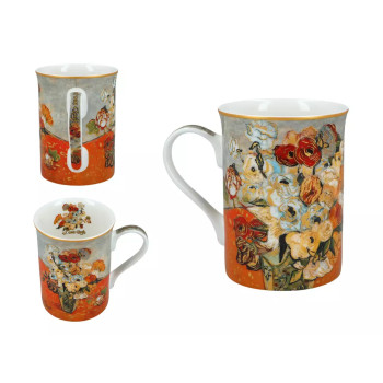 Kubek Van Gogh Róże i Zawilce 360 ml CARMANI 2