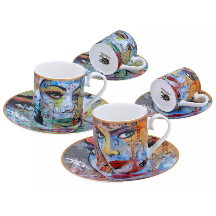 Zestaw 2 filiżanek espresso Loui Jover 100 ml CARMANI
