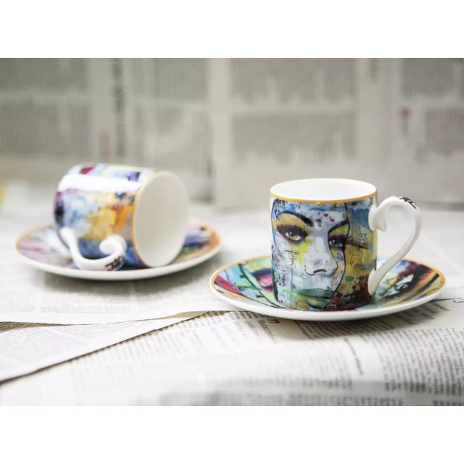 Zestaw 2 filiżanek espresso Loui Jover 100 ml CARMANI