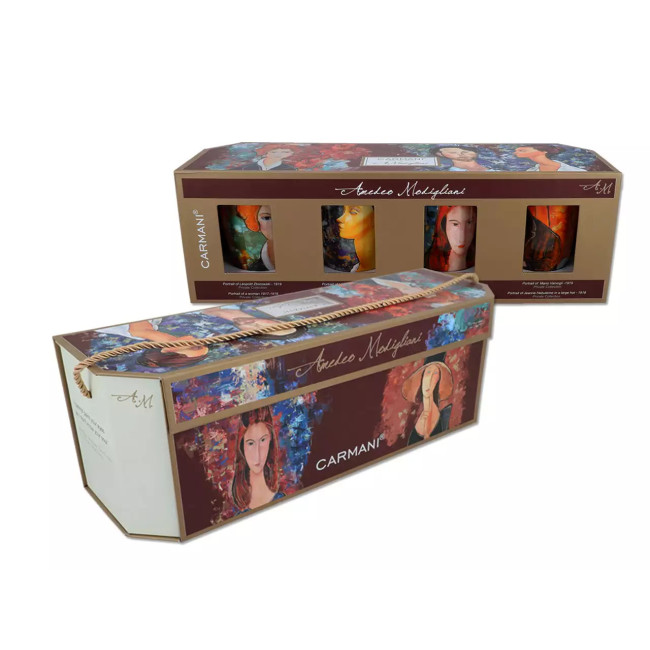 Zestaw 4 kubków Modigliani 380 ml CARMANI