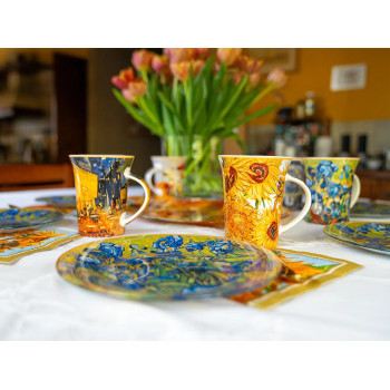 Kubek Van Gogh Róże i Zawilce 360 ml CARMANI
