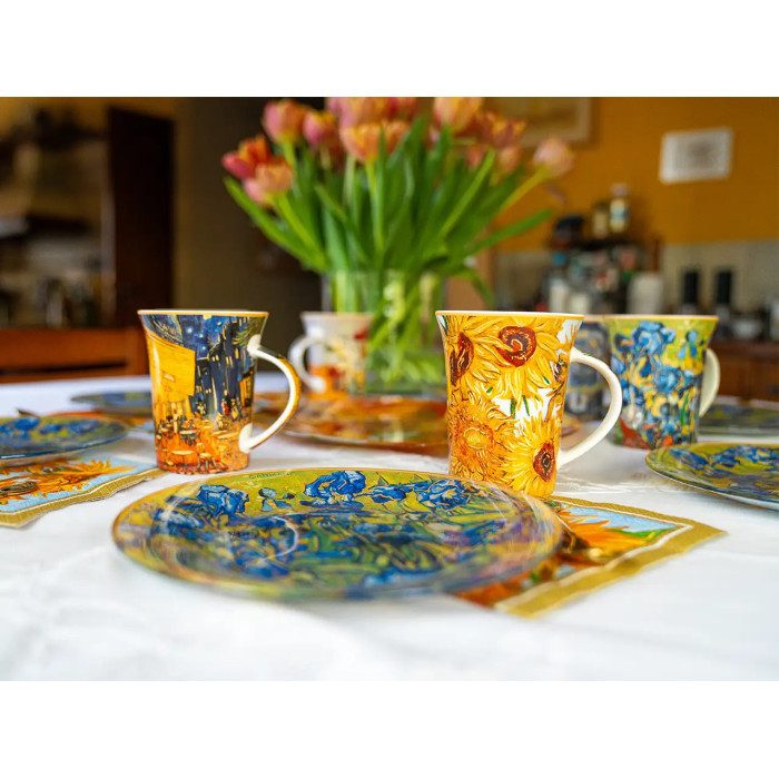 Kubek Van Gogh Róże i Zawilce 360 ml CARMANI