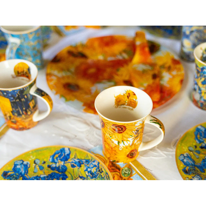 Kubek Van Gogh Róże i Zawilce 360 ml CARMANI