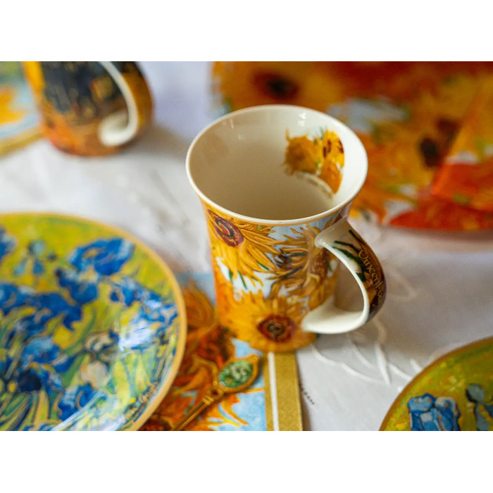 Kubek Van Gogh Róże i Zawilce 360 ml CARMANI