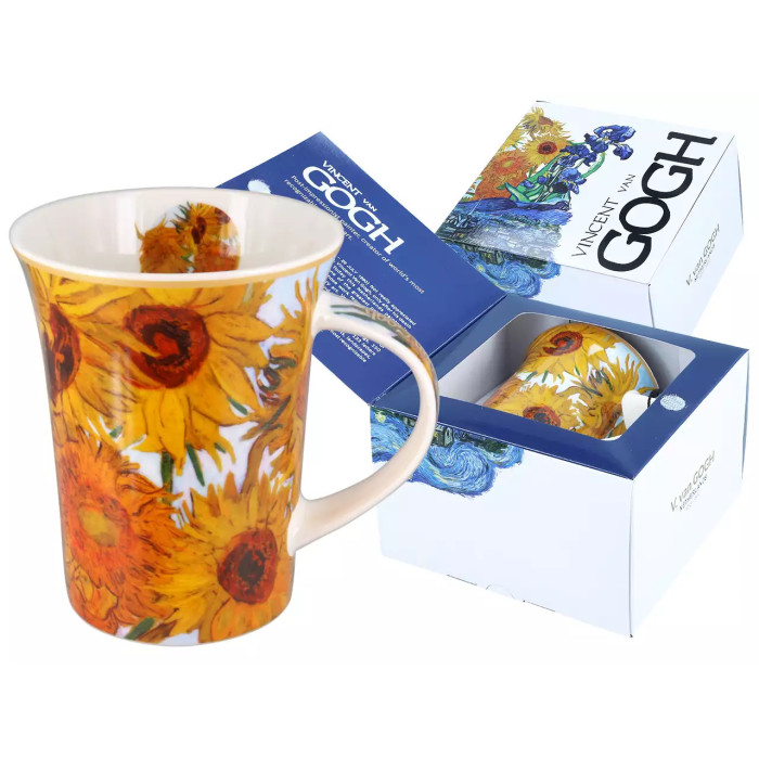 Kubek Van Gogh Róże i Zawilce 360 ml CARMANI
