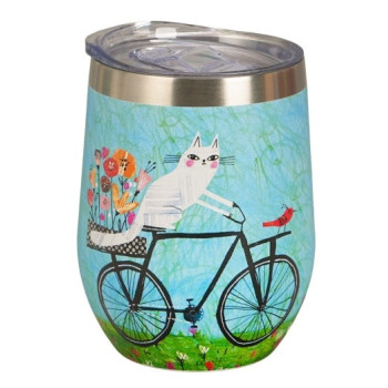 Kubek termiczny Kot na Rowerze 330 ml DUO